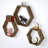 3-piece Floating Hexagon Wall Shelves – Rustic Farmhouse Handmade Storage & Décor
