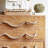 Modern Burlywood Solid Wood Accent Cabinet