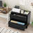 Maniram 35.43'' Wide 2 -Drawer Farmhouse Lateral File Cabinet, Wood Filing Cabinet for Home Office, Large File Storage Printer Stand for A4/Letter Size Files, with Anti-tilt Mechanism-77374085