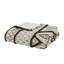 Housse de couette 85% coton, 15% lin avec garniture en chenille pour lit grand et multicolore
