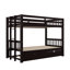 Lit simple avec lit gigogne coulissant-102463241