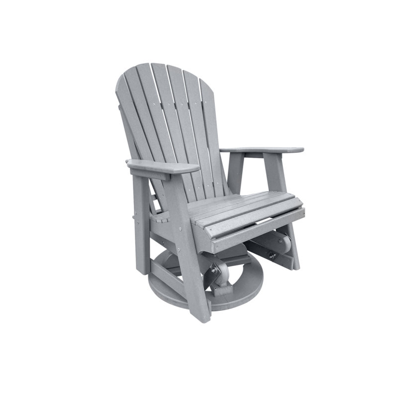 Chaise de patio pivotante Agamenn, gris