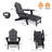 Folding Outdoor Adirondack Chair With Ottoman,HDPE All-Weather Folding Fire Pit Chair,  Ergonomic Design Patio Lawn Chair For Outside Deck Garden Backyardf Balcony-286165140