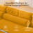 Foldable Modular Corduroy Sofa Bed Convertible Floor Couch , No Assembly Required for Living Room, Bedroom, or Office-128552532-127301836