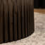 Ensemble de tables basses gigognes cylindriques de style rétro avec motif texturé vertical en relief pour le salon-1363668291
