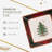 Christmas Tree TARTAN SQUARE PLATTER 10"