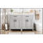 Meuble-lavabo moderne de 48 pouces avec lavabo en céramique, portes à fermeture en douceur, tiroir rabattable et tablettes de porte à double couche pour un rangement élégant-1525433845