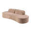 Canapé modulaire incurvé de 96 po, canapé-lit modulaire incurvé en tissu éponge pour salon, 96 po, sans assemblage requis-2101009760