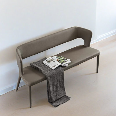 Matzov Faux Leather Upholstered Bench