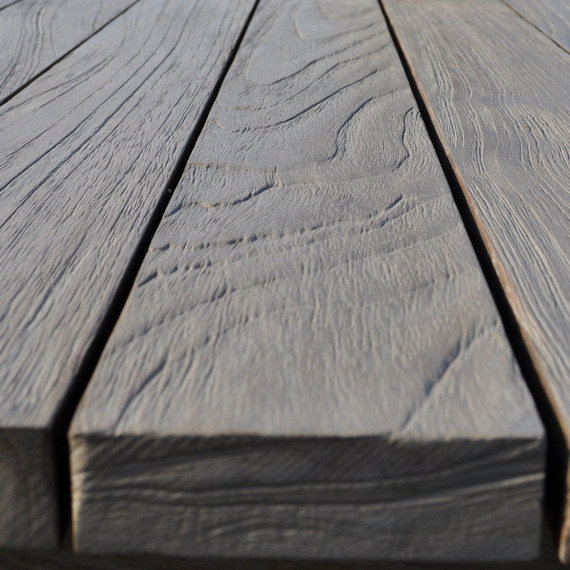 Tuscany Outdoor Teak Coffee Table, 32" W x 51" L x 18" H, Gray