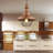 Elegant Adjustable Chandelier - Copper Metal Body, Ø12.6 x H11.8 inches | Adjustable Height 13.8 to 53.1 inches | 1 x E27 Socket (Max 40W) | Stylish Lighting for Living Room, Dining Room & Entryway | Modern Design, IP20 Rated