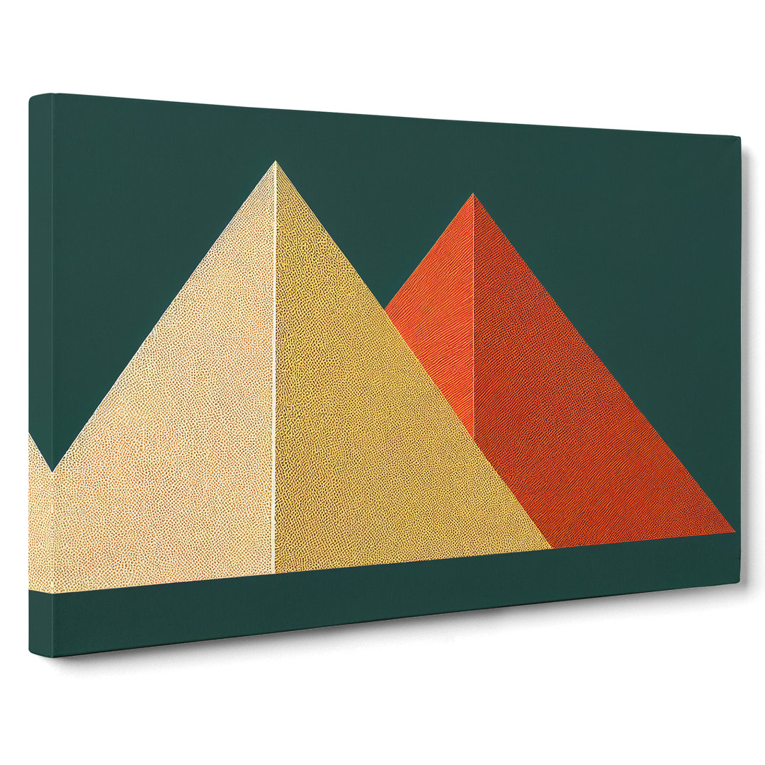 Geometric Pyramids Vol.4 Abstract - Wrapped Canvas
