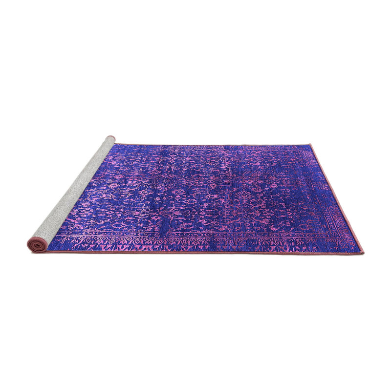 Tapis mauve Mid-Century 2587, Carré 4 pi