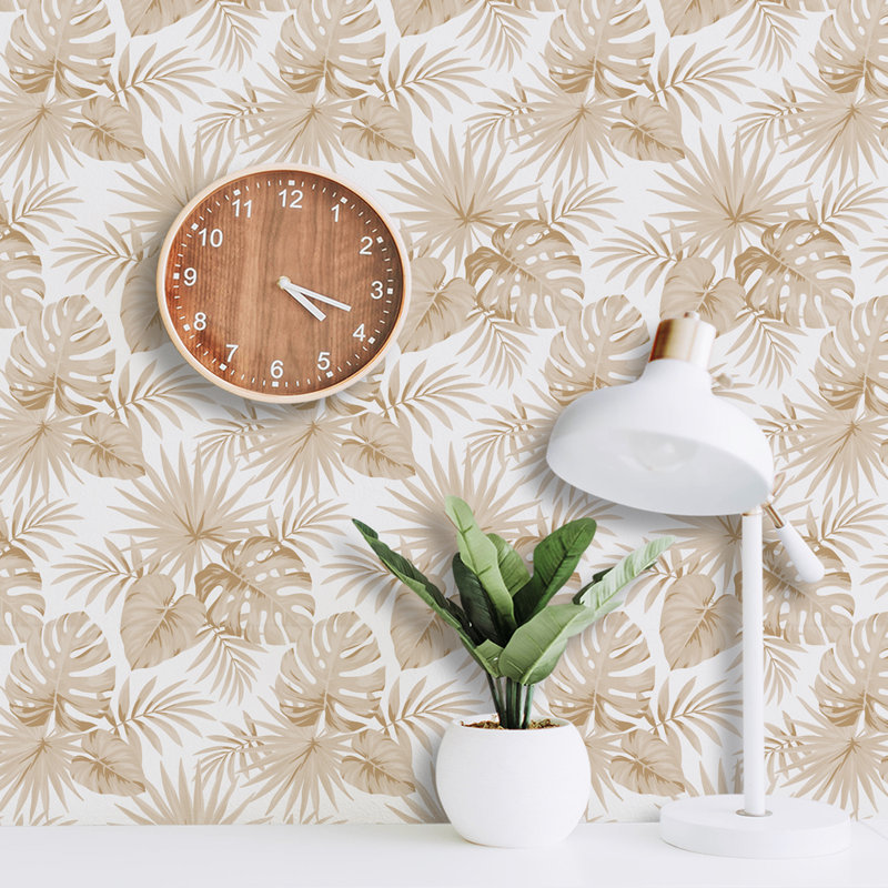 Rouleau de papier peint L 51,18 po x L 41,64 po Zahir, Brun