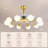 39.4" Bladeless Ceiling Fan with Remote and 10 lights-1419108088