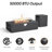 Bruner 4-Piece Wicker Rattan Patio Fire Pit Table Conversation Set With Swivel Gliders