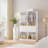 79" Closet Storage System, Wardrobe With Storage Compartments, Drawers And Hanging Zone-1866959813