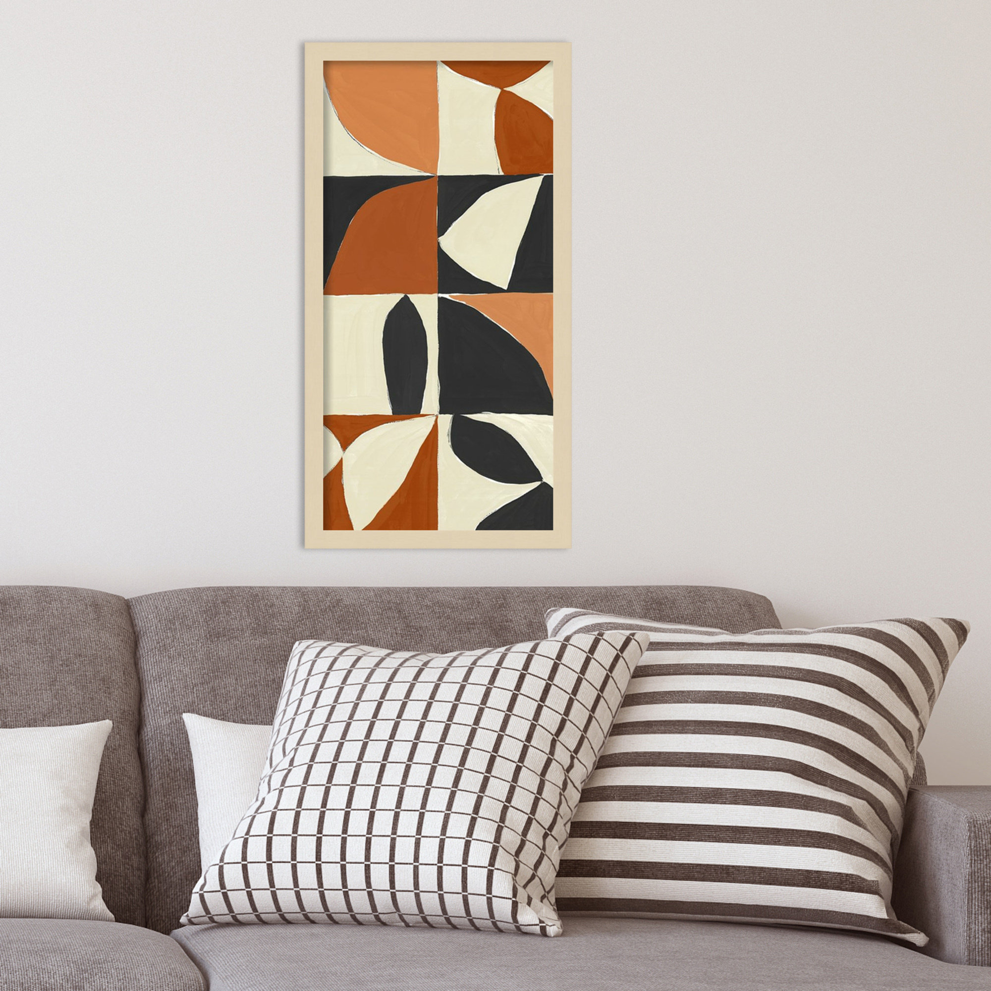 Honoring Matisse Warm by Isabelle Z, Brown, 25" H x 13" W x 1" D