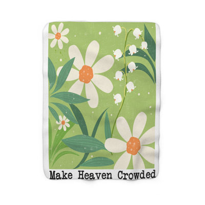  Couverture à motif floral «Make Heaven»