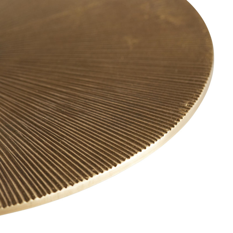 Otelia End Table, Vintage Brass