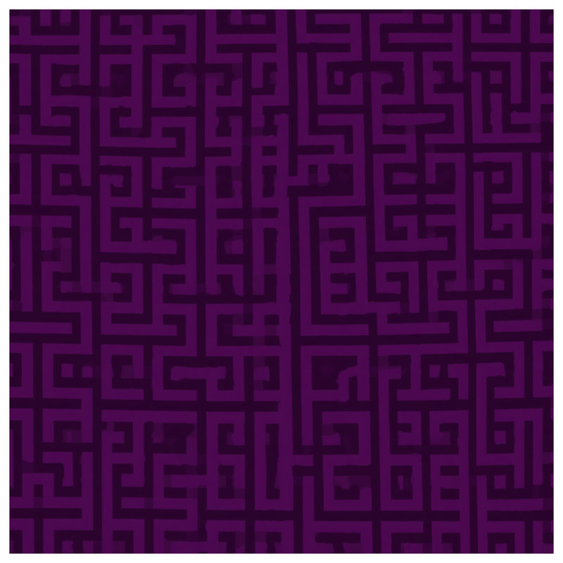 Purple Maze Pattern Double Sided Throw Pillows, 16 x 16 inches