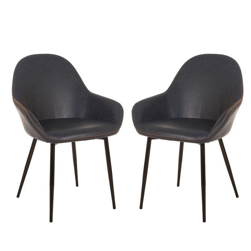 Chaise avec accoudoirs Zosia, Indigo foncé