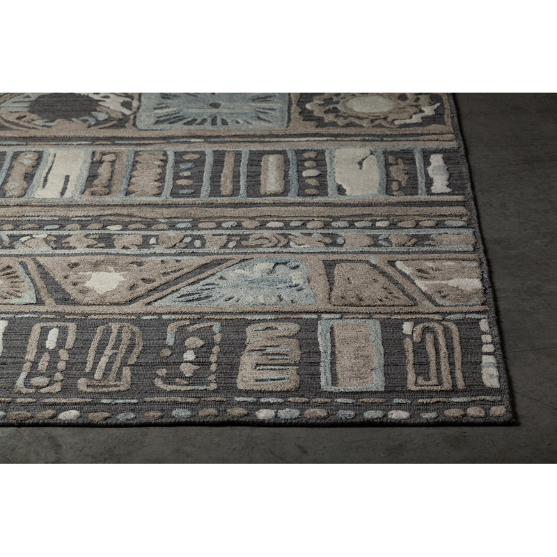 Nimah Hand-Woven Contemporary Rug, Rectangle 5' x 7'6"