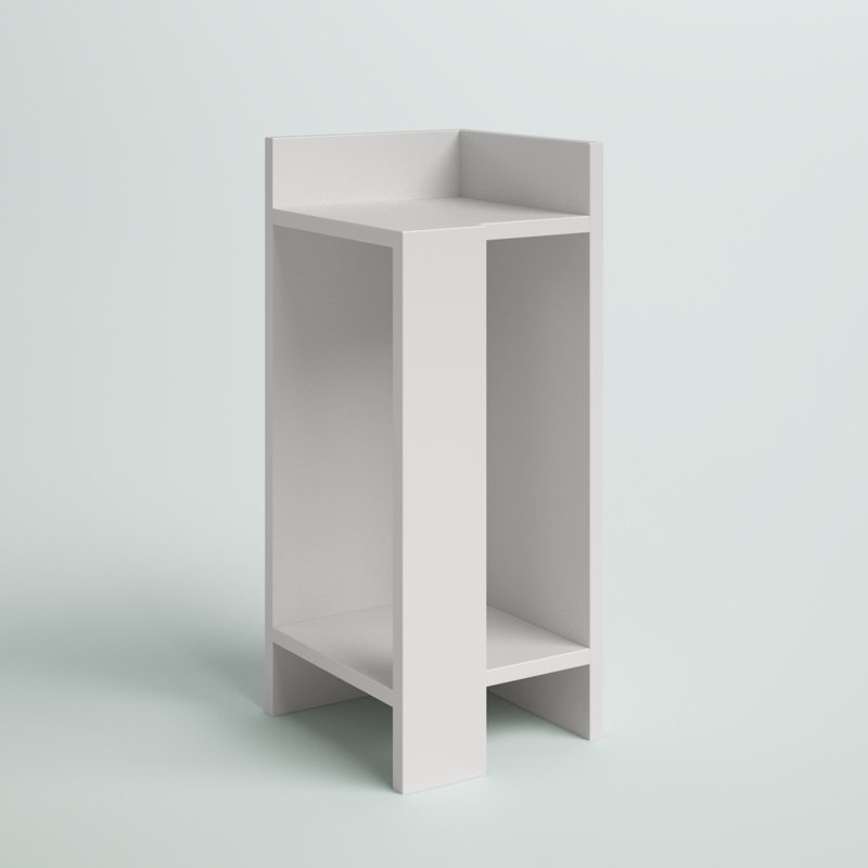 Table de chevet Halie, Blanc, 1