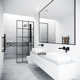 Mosaic 34" W x 74" H Fixed Framed Shower Screen with 3/8" Glass