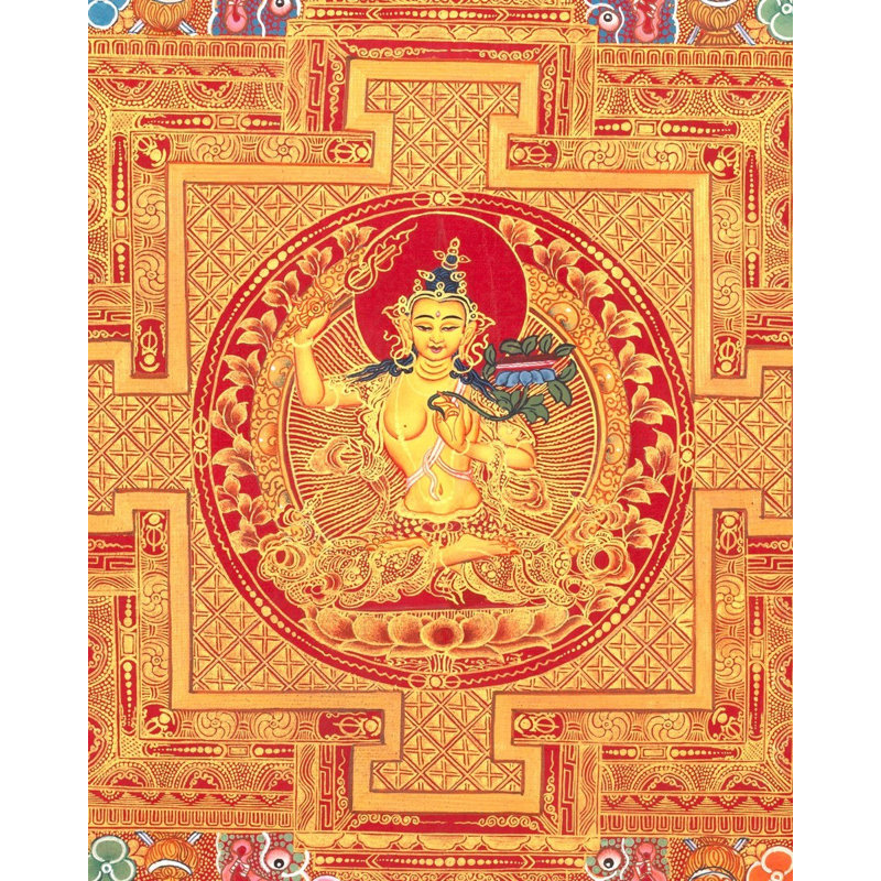 Manjushree Mandala (Brocadeless Thangka)