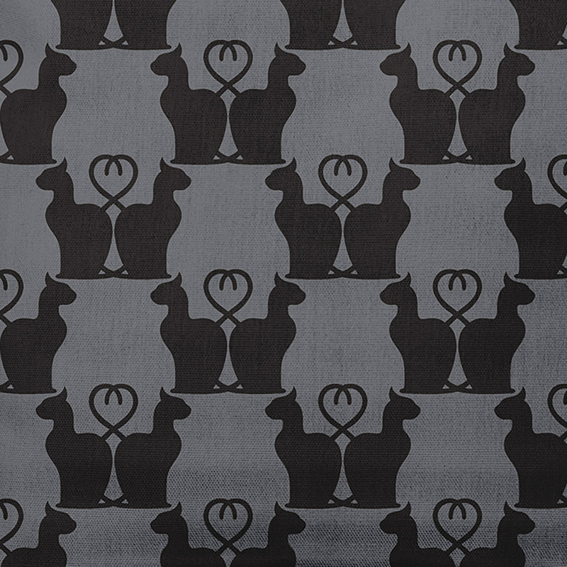 Coussin décoratif intérieur / extérieur Witches Brew, 20 po x 20 po, Gris acier