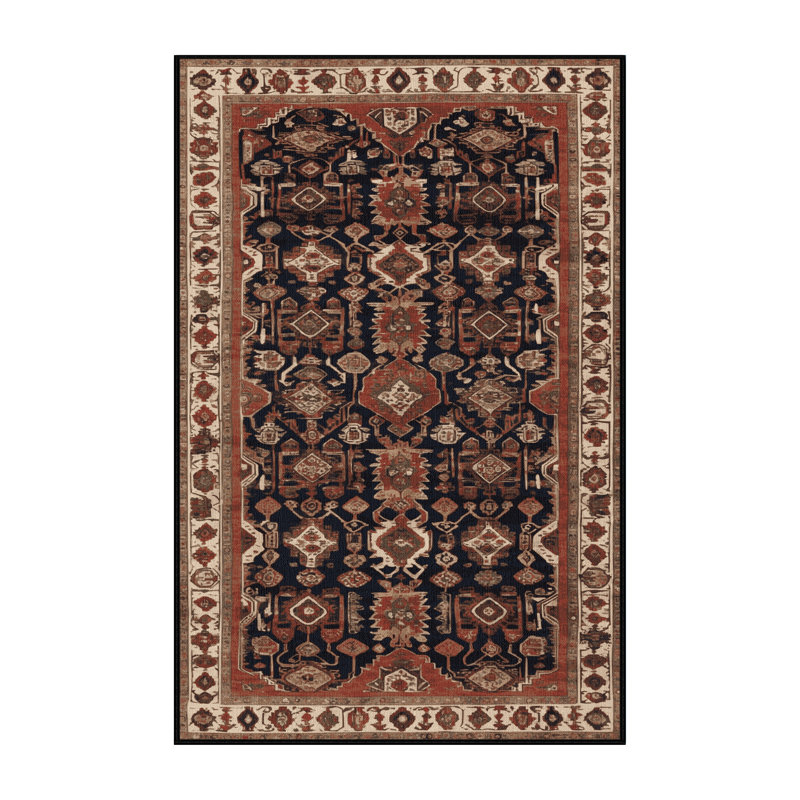 Tapis brun lavable à la machine, Rectangulaire 8 pi x 10 pi