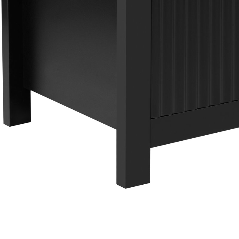 Buffet 55,1 po avec 4 portes Ariess, Noir