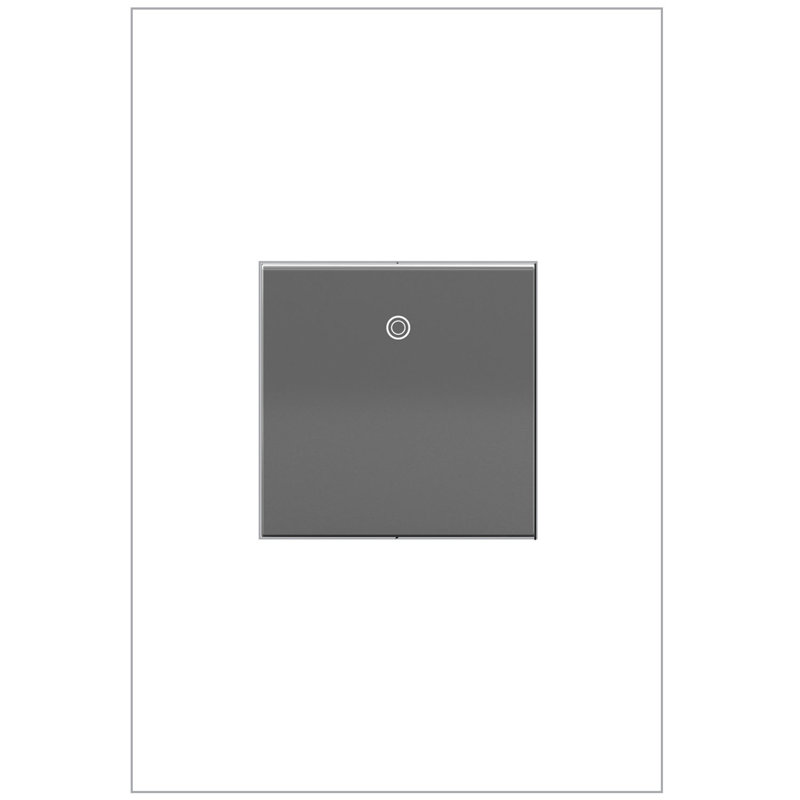 Interrupteur à palette 1 ou 3 voies Legrand adorne 15A (finition magnésium), aspd1532m4, Magnésium