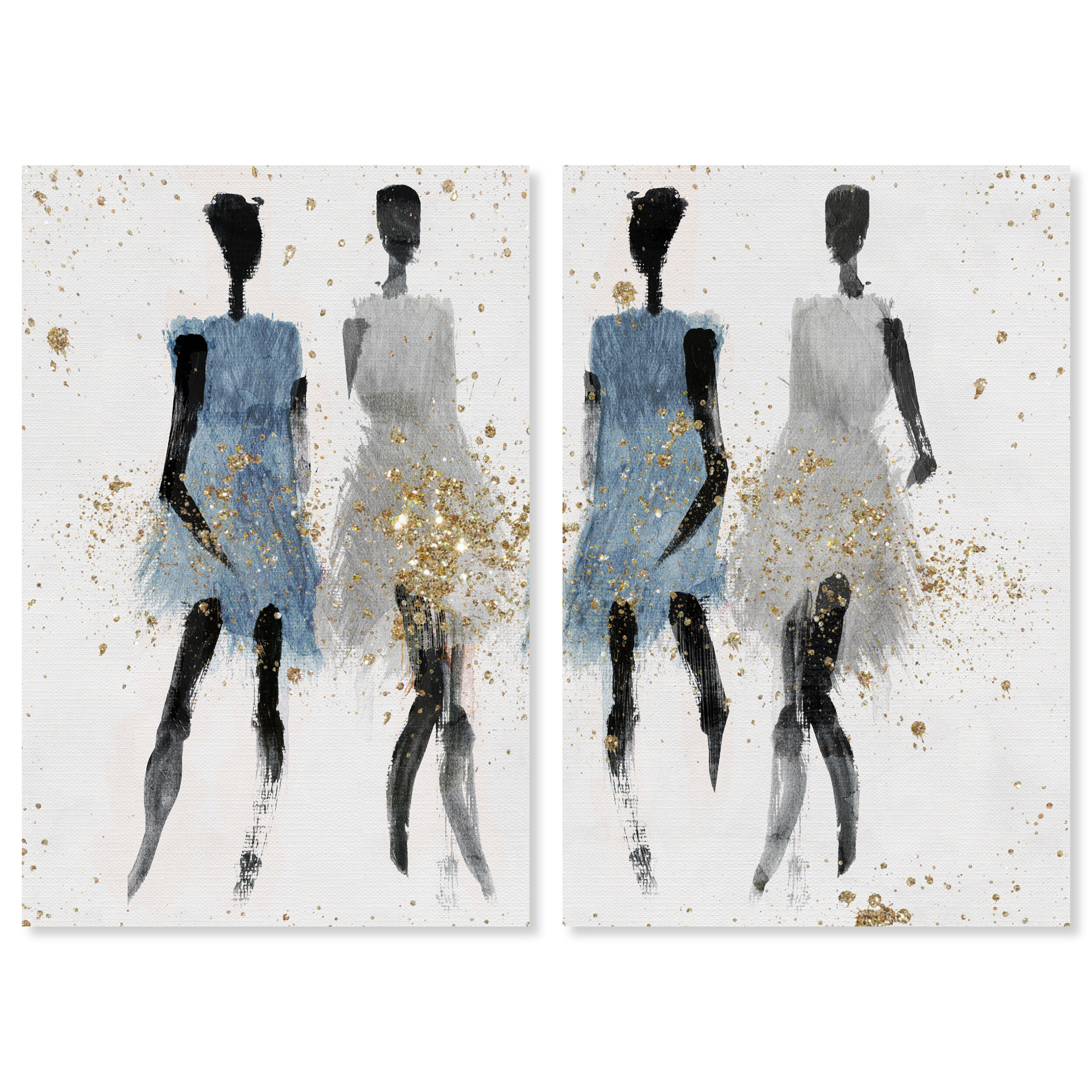 Fashion And Glam Glam Spray Gold Lifestyle On Canvas Print