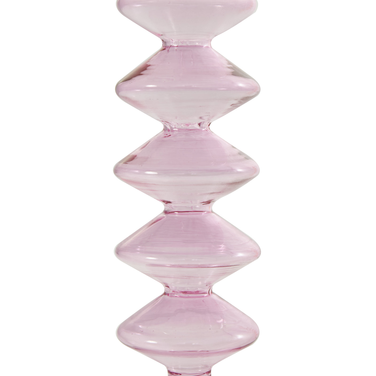 Glass Candlestick Holder