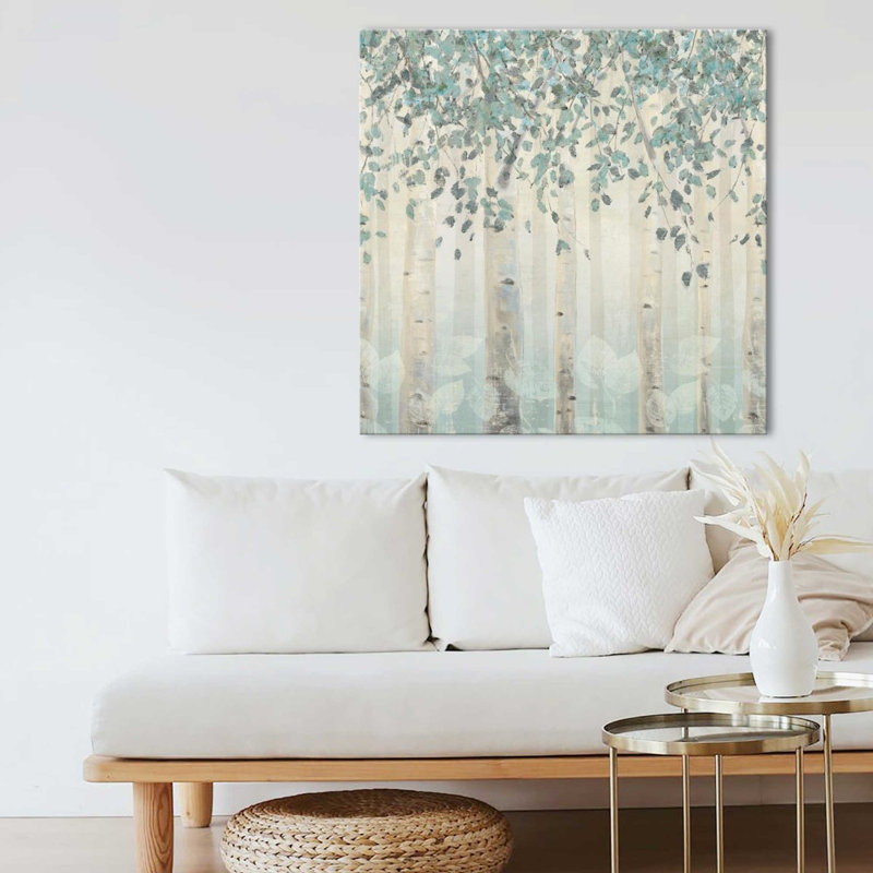 «Dream Forest I Silver Leaves» par James Wiens - impression sur toile, 20" H x 20" W, Does Not Apply