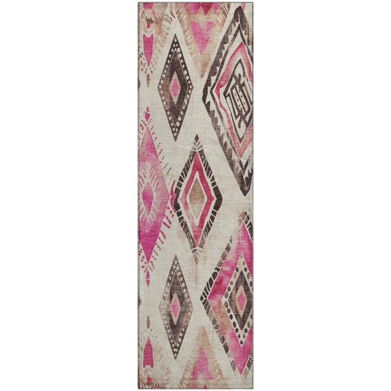 Premium Machine Washable Chelston AMF1861 Aztec Rug, Runner 2'3" x 7'6"