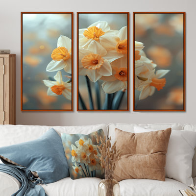 Trompette de l'espoir, jonquilles - jonquilles, ensemble d'art mural