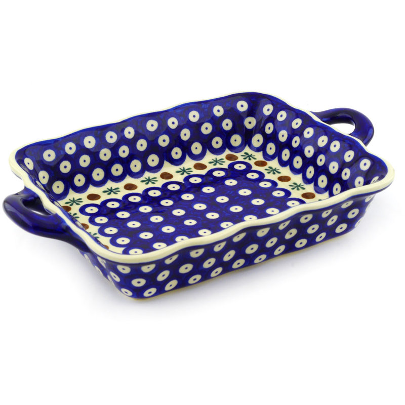 Symple Stuff Beil 1.32 Qt. Stoneware Rectangular Pottery Baker