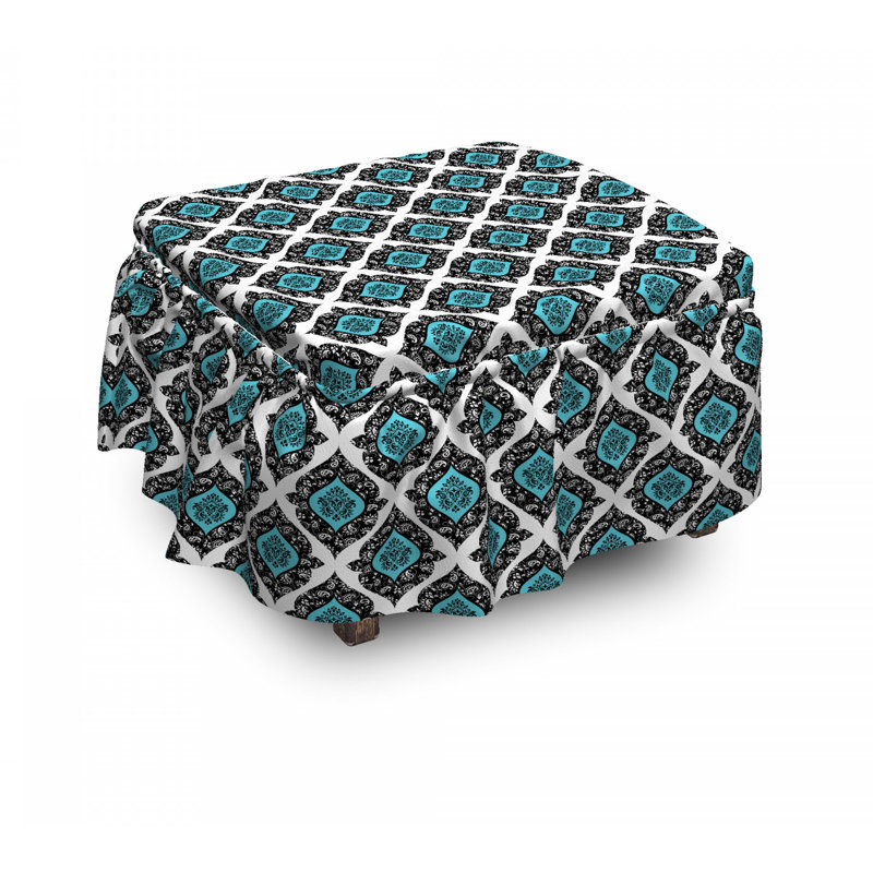 Box Cushion Ottoman Slipcover