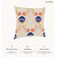 Coussin décoratif en polyester floral