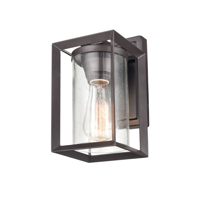 Wall Light, 10.13" H x 5.13" W x 5.13" D, Bronze