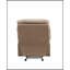 Le fauteuil inclinable en microfibre brun clair Arcadia avec inclinaison douce et confort moelleux est parfait pour les salons modernes.-1096052368