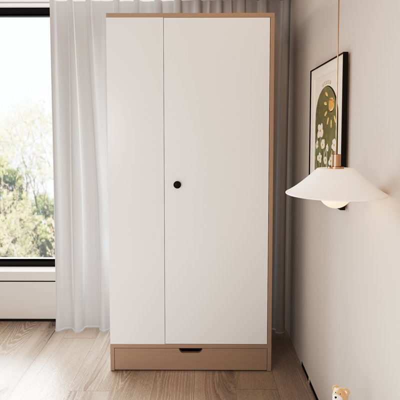 1 Door Wardrobe, Beige/Light Brown