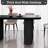 78.97" Modern Rectangle Black Dining Table Set with 8 Chairs for Kitchen, Bar, Living Room-1477941975-1477941969