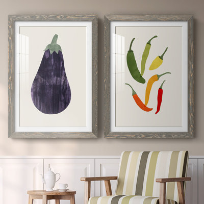 " Organic Veg VIII " 2 - Pieces Painting Print