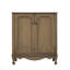 Meuble-lavabo 30 po avec lavabo en céramique, meuble-lavabo avec poignées antiques, meuble-lavabo avec pieds en bois d'hévéa