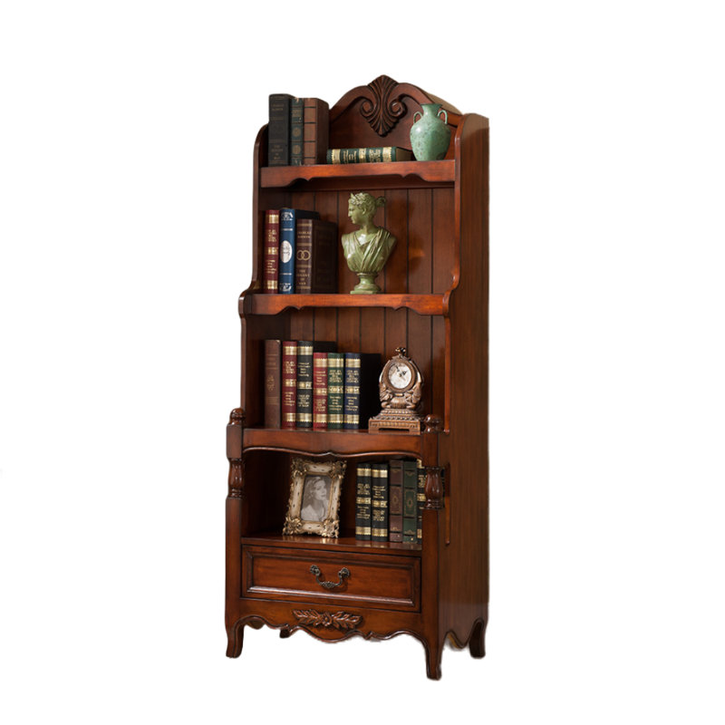 Solid wood bookcase