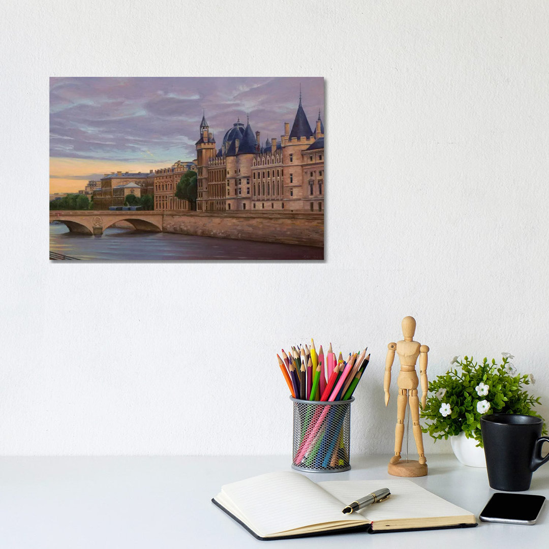 Die Conciergerie bei Sonnenuntergang von Nick Savides - Galerie-umwickelte Leinwand Giclée auf Leinwand